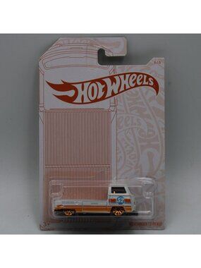 Hot Wheels Volkswagen T2 Pickup White 52 Year Anniversary Pearl White Orange Chr